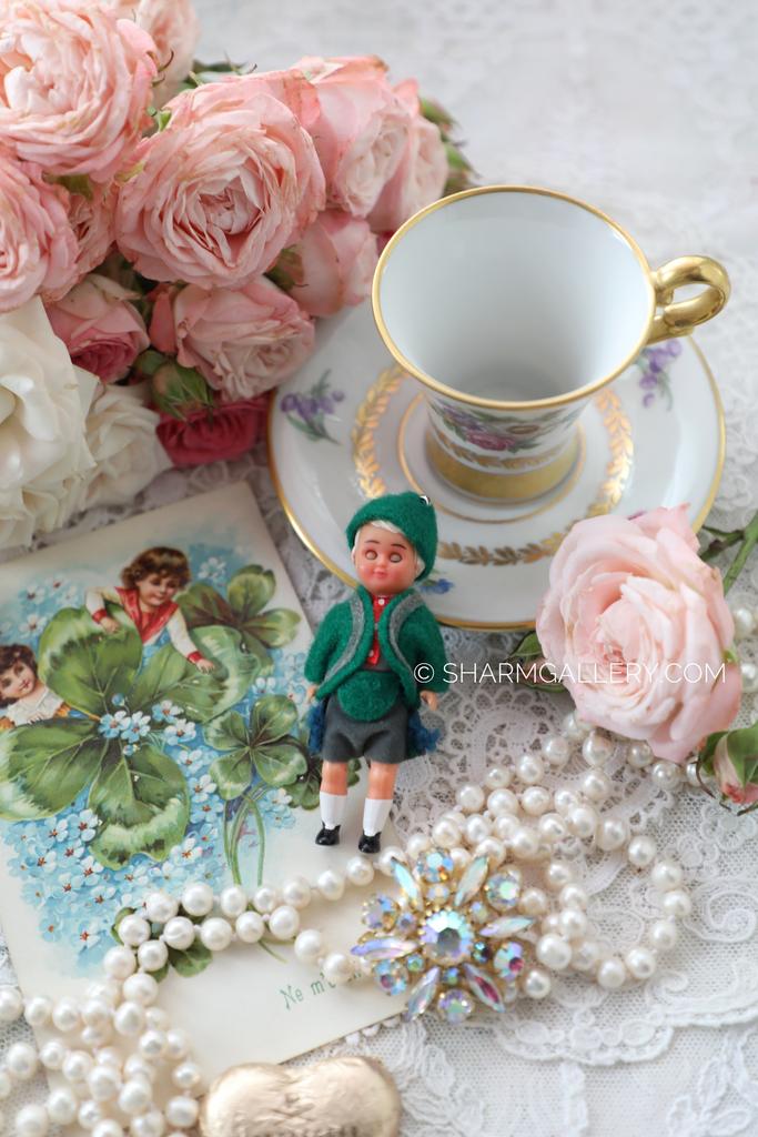 Пупсик «Тирольский мальчик» немецкая кукла 8см., ГДР.