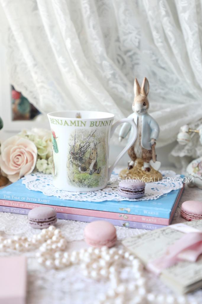 Кружка 250мл, Кролик Бенджамин Benjamin bunny, Beatrix Potter, фарфор Англия.