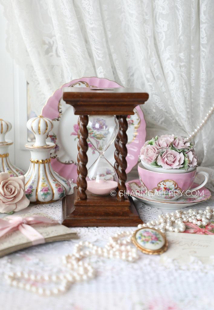 Песочные часы 30 мин., темное дерево, Германия.