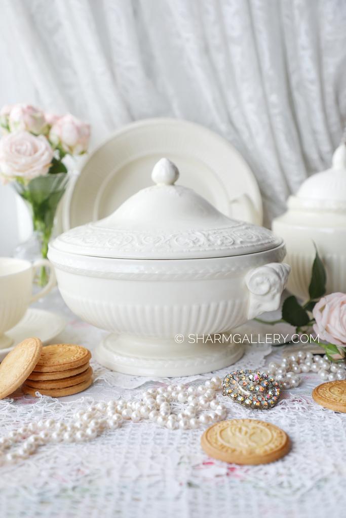 Супница «Edme Cream» фаянс WEDGWOOD Англия. Дефект