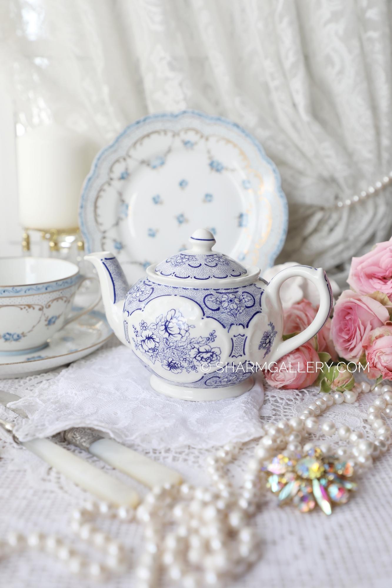 Заварочный мини чайник на одну чашку «The Afternoon Tea Collection» 280мл, фарфор SADLER Англия.