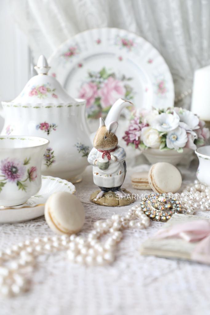 Статуэтка мышонок Mr.Apple Brambly Hedge Ежевичная поляна фарфор Royal Doulton, Англия 1982г.