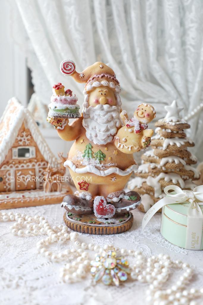 Новогодняя фигура «Пряничный Санта» 19,5см., Boru Нидерланды.