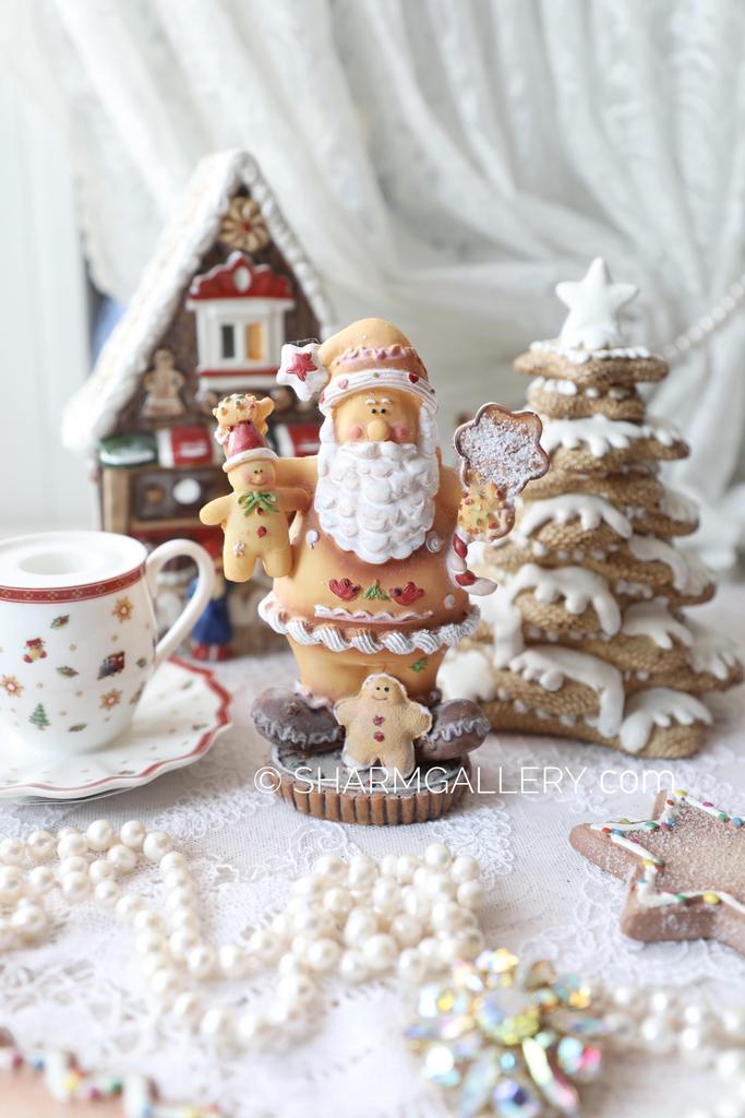 Новогодняя фигура «Пряничный Санта» 13,5см., Boru Нидерланды.