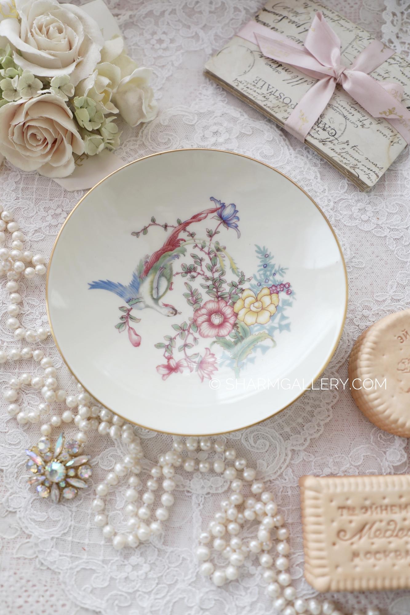 Коллекционная тарелка "Райская птица" фарфор айвори Розенталь/Rosenthal, Германия.