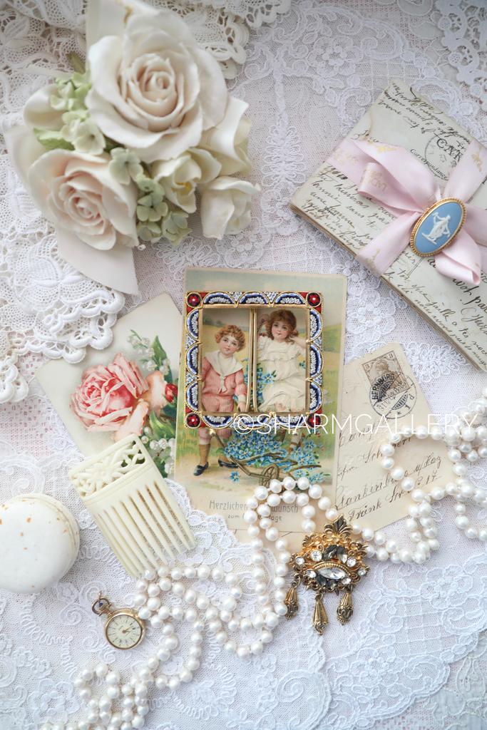 Редкость! Антикварная квадратная фоторамка роскошная микромозаика, Италия.