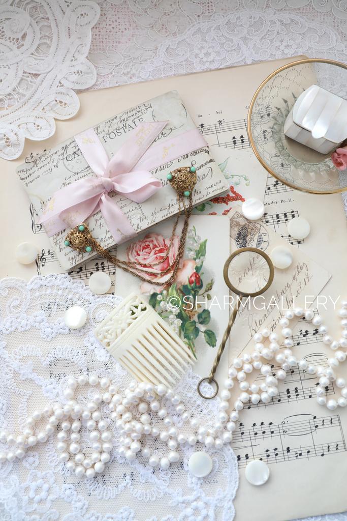 Винтажная брошь - шатлен с бирюзой, Чехословакия 1960гг.