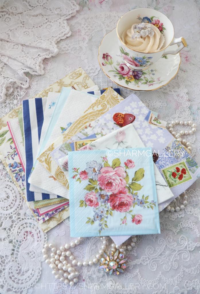 Набор винтажных бумажных салфеток для декупажа., 11шт. №5