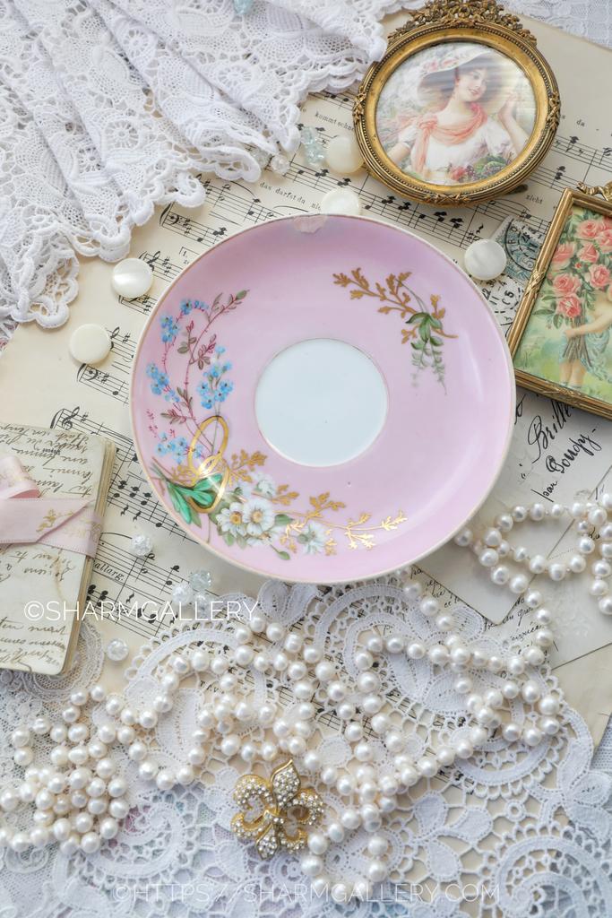 Уценка! Антикварное блюдце для обручальных колец «Свадебное» фарфор Гарднер в Москве 19 век! Реставрация.