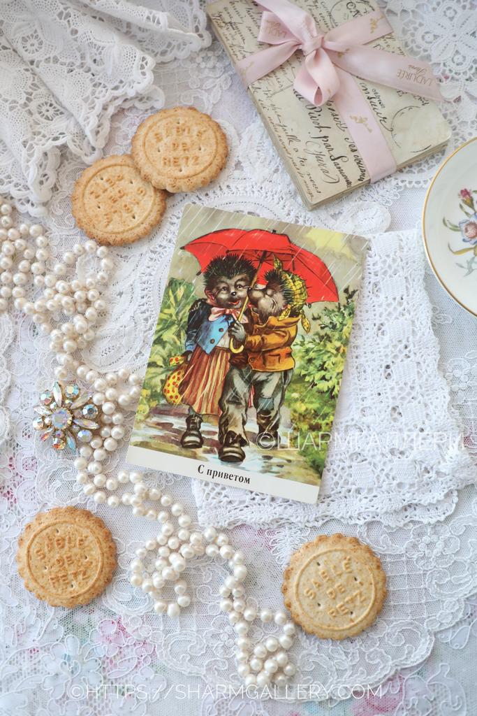 Открытка ежики Mecki/Мекки немецкий ежик еж «Из жизни ежей» ГДР Германия №288