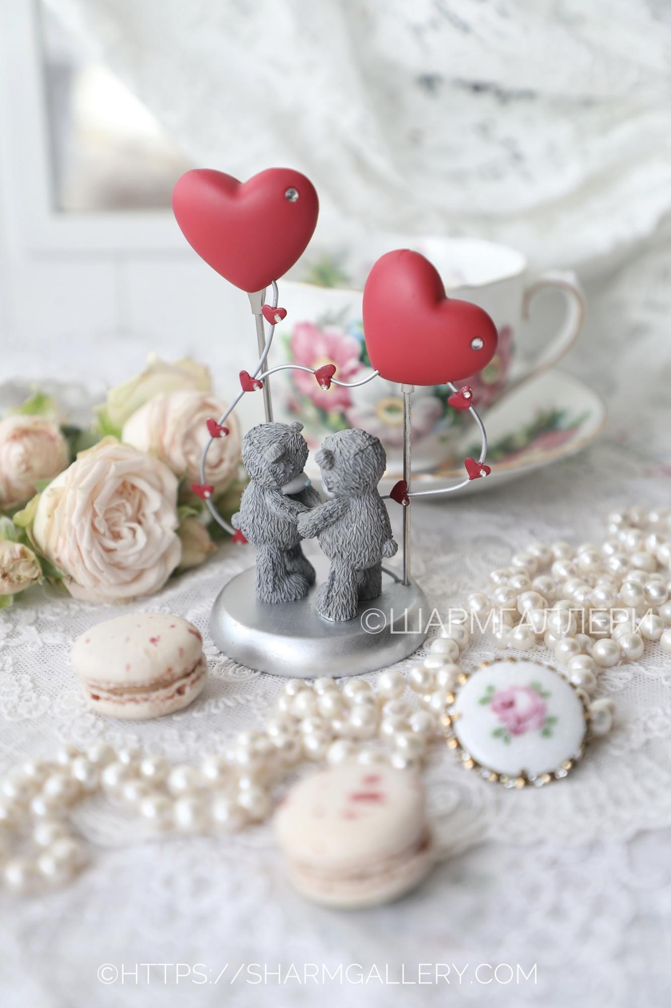 Подставка Рамка для фото, открыток и любовных посланий «Me to you» Серые мишки. Англия.