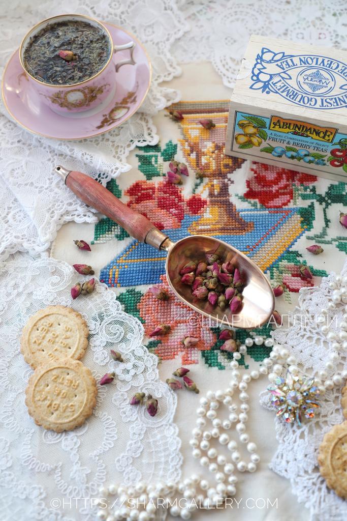 Совок старинный для сыпучих. Латунь, дерево, Германия.