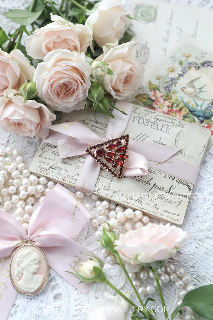 Редкая Брошь №29 винтажная брошка «рубиновая» Чехословакия.