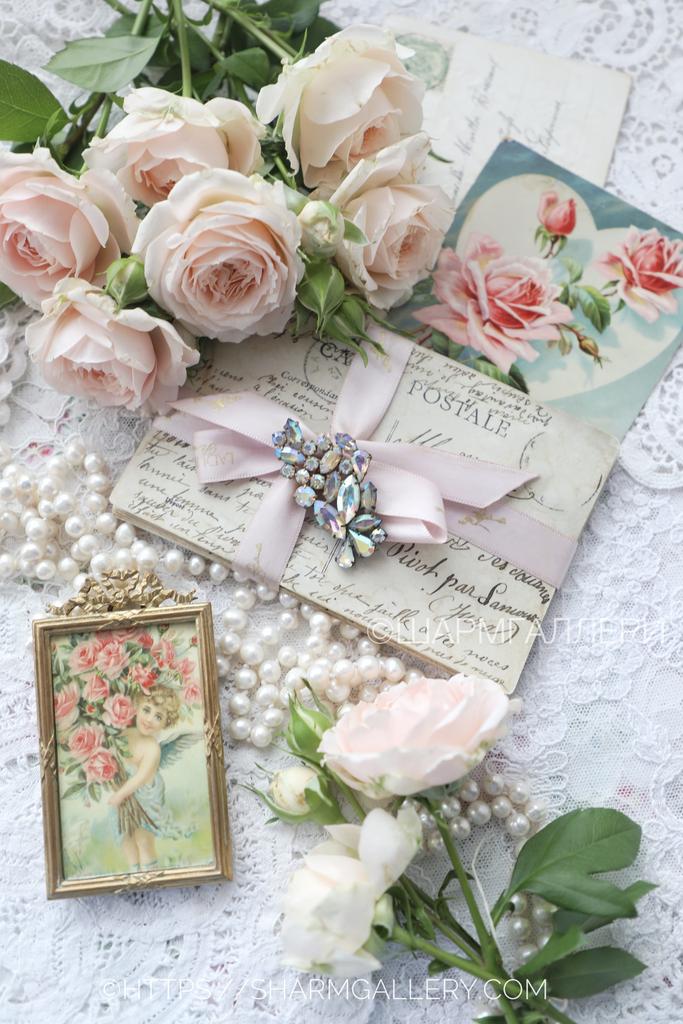 Брошь №34 винтажная брошка стеклянные радужные стразы Бореалис, Яблонекс Чехословакия