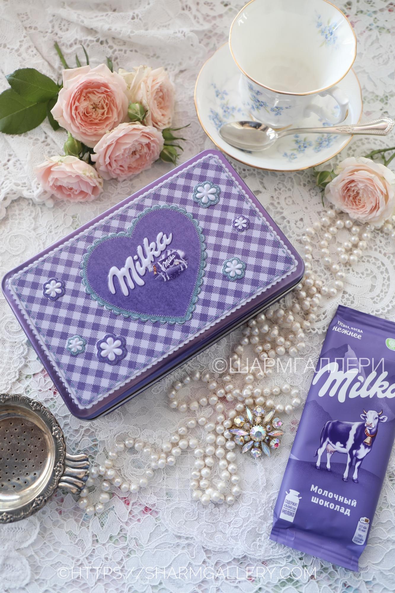 Банка жестяная “Milka”  Милка прямоугольная, Словакия.2018г.