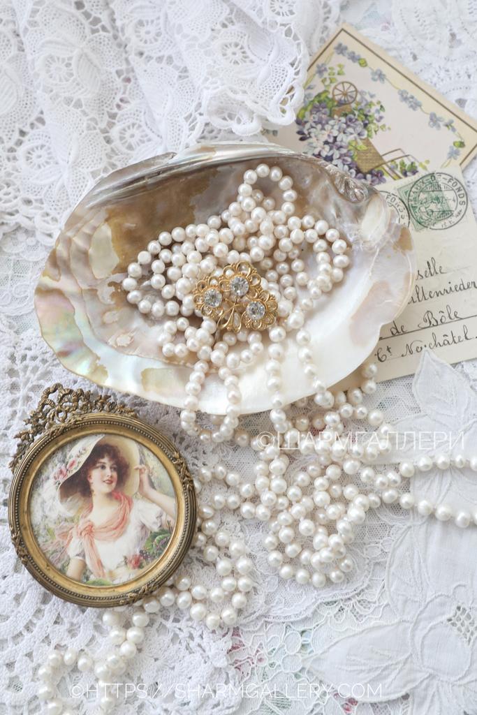 Брошь №50 винтажная брошка, форма «Клевер» СССР.