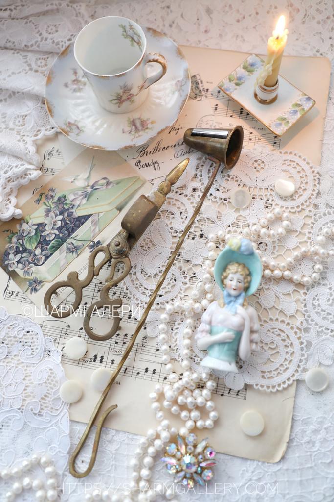 Набор Гасителей (гасильник тушитель) пламегаситель для свечей латунь, Германия.