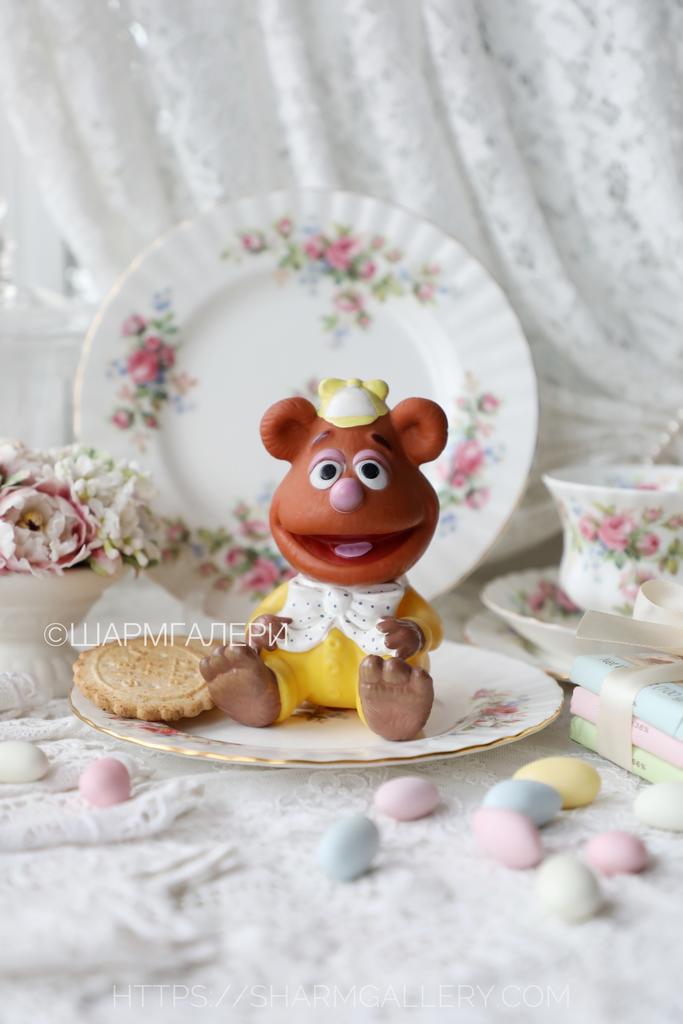 Резиновая игрушка Маппет Шоу Медвежонок Фоззи «Fozzie Bear Вaby» Ядран Югославия. СССР.