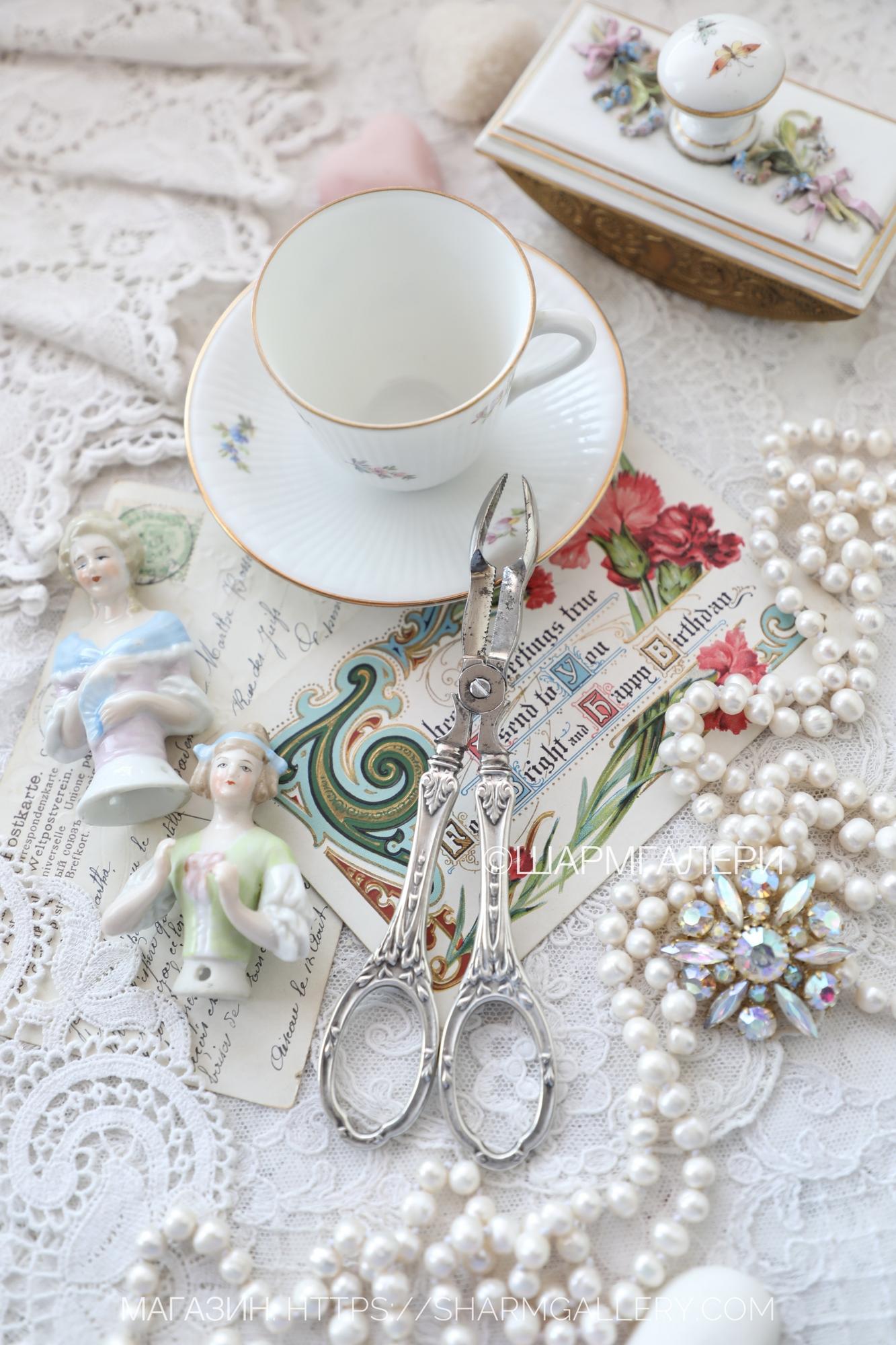 Антикварные сервировочные щипцы для сахара, лимона. Ручки серебро, Англия.