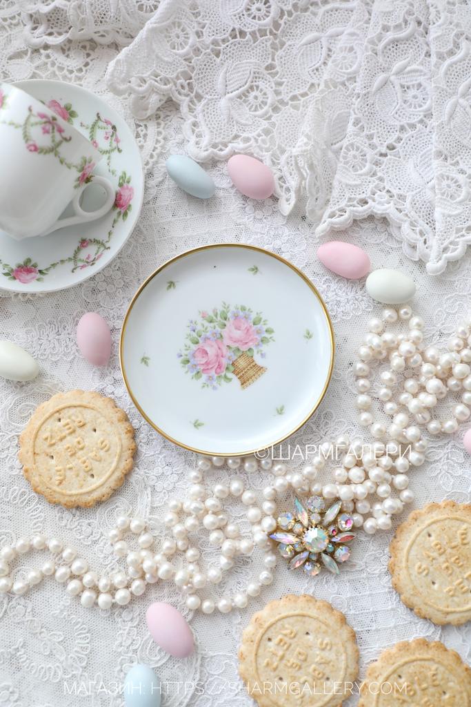 Подставка розетка «Корзина цветов» фарфор Kaiser Кайзер коллекция Marseille Германия.