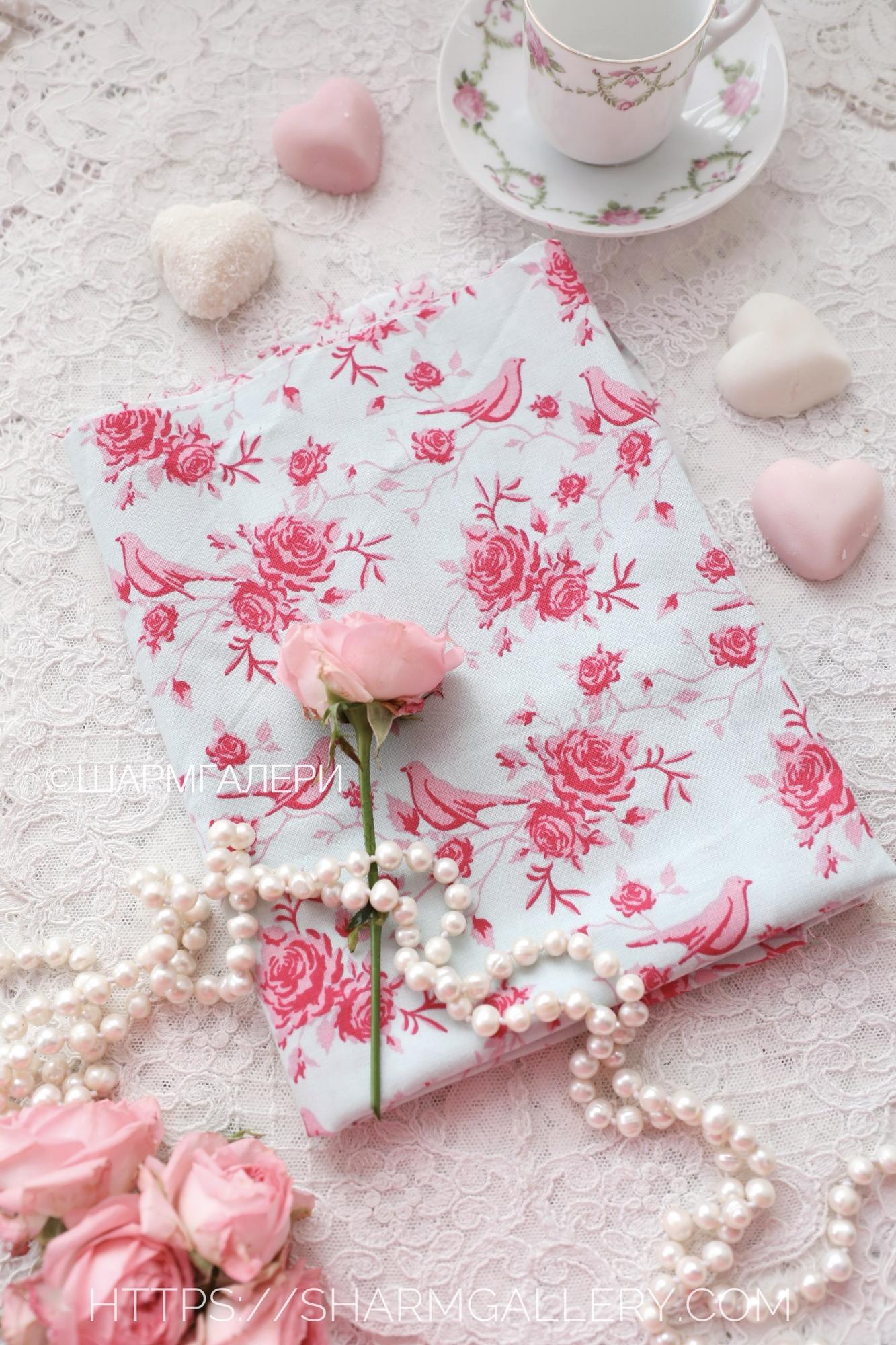 Отрез фирменной ткани Tilda «Птички» от Panduro Hobby, Норвегия