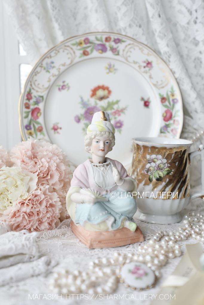 Болванчик статуэтка бисквитный фарфор Кузнецов, Царская Россия 19 век