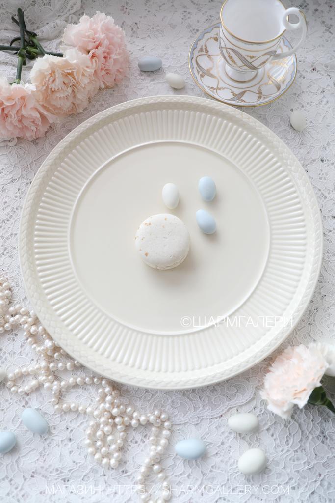 Сервировочное плоское блюдо 29см «Edme Cream» фаянс WEDGWOOD Англия