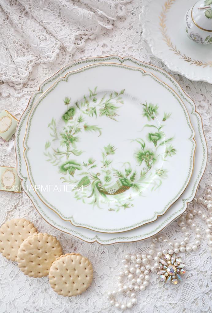 Старинная тарелка «Рог изобилия»  22см фарфор Haviland Limoges (Лимож) Франция.