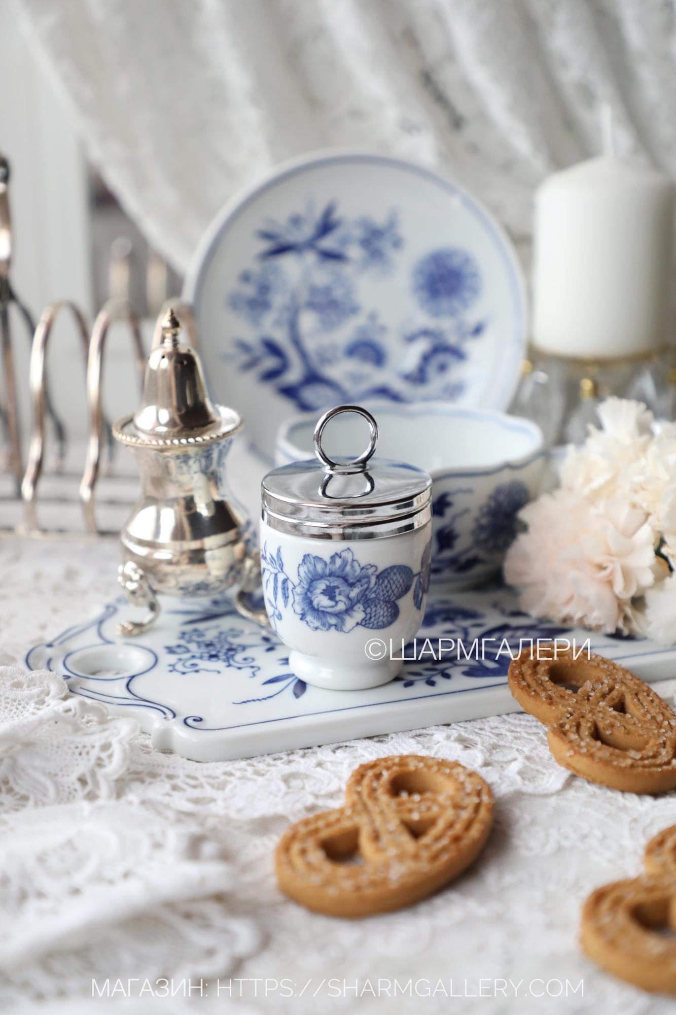 Кодлер - пашотница «Rhapsody» Рапсодия на 1 яйцо standart. Coddler, Royal Worcester, Англия.