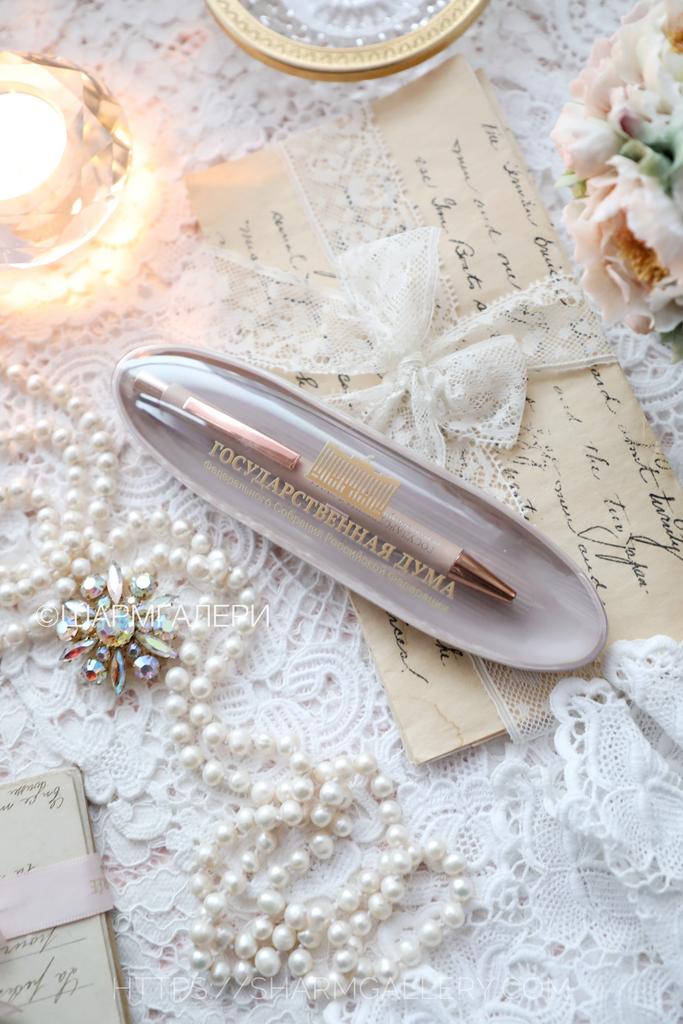 Ручка в чехле «Государственная Дума России» цвет «бежевый» Россия