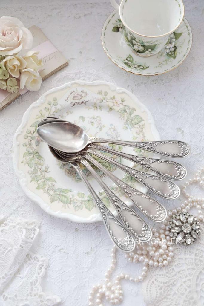 Столовые ложки набор 6шт, мельхиор. Кольчугино СССР  №88