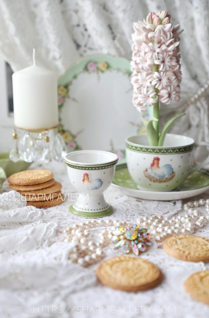 Подставка для яйца пашотница коллекция Farmers Spring Пасхальная посуда, фарфор Villeroy & Boch, Германия. Старая коллекция!