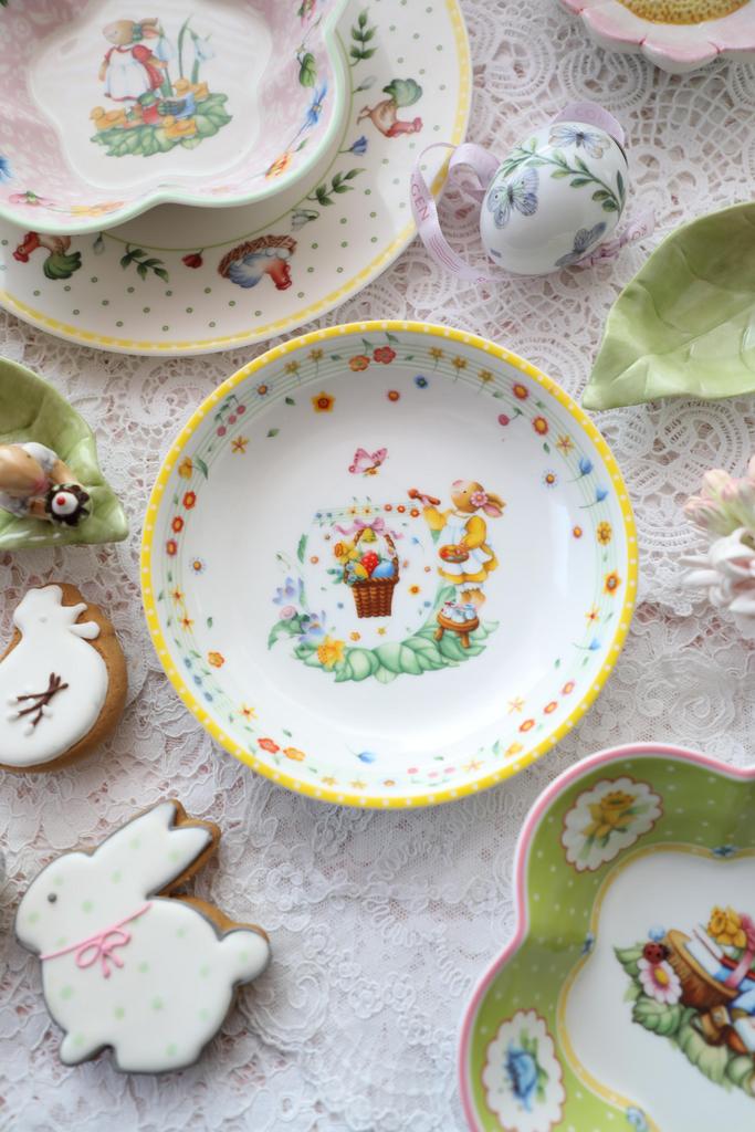 Глубокая тарелка/Салатник пасхальная коллекция посуды “Spring Fantasy” фарфор Villeroy & Boch, Германия.