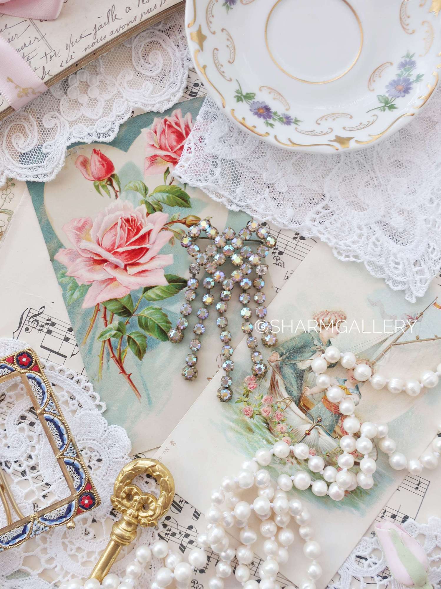 Брошь №2. Винтаж, Чехословакия.