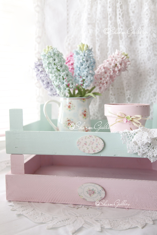 Ящик деревянный, универсальный с декором.