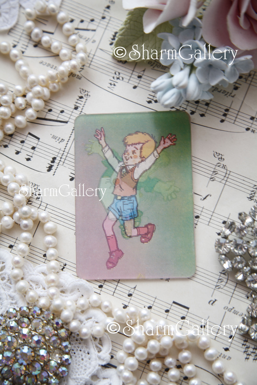 Винтажный стерео календарик, мультфильмы СССР. "Карлсон"1977г.