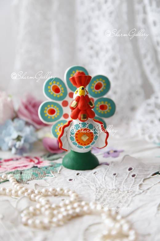 Дымковская игрушка "Индюк".