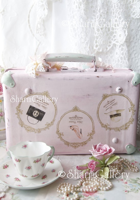 Чемоданчик "Glamour". Винтажный чемодан.