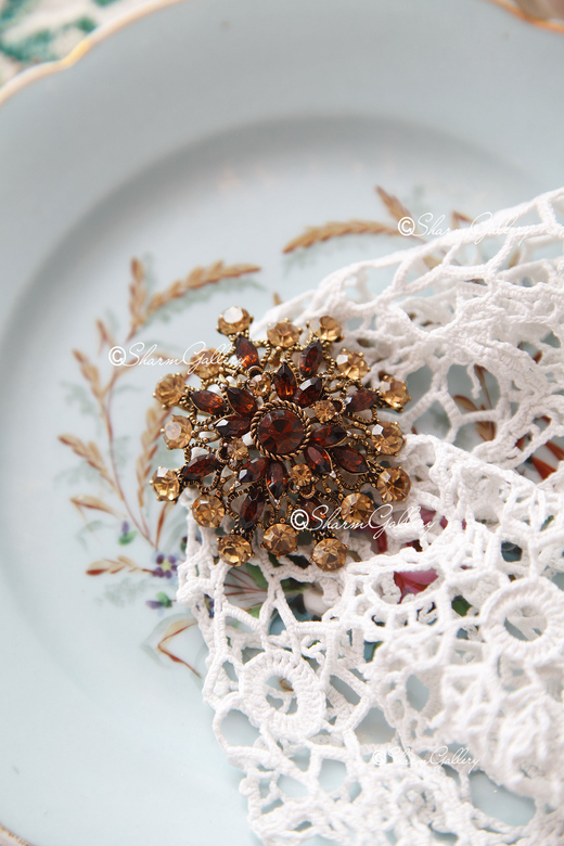 Винтажная брошь- кулон №3. Винтаж, Австрия.