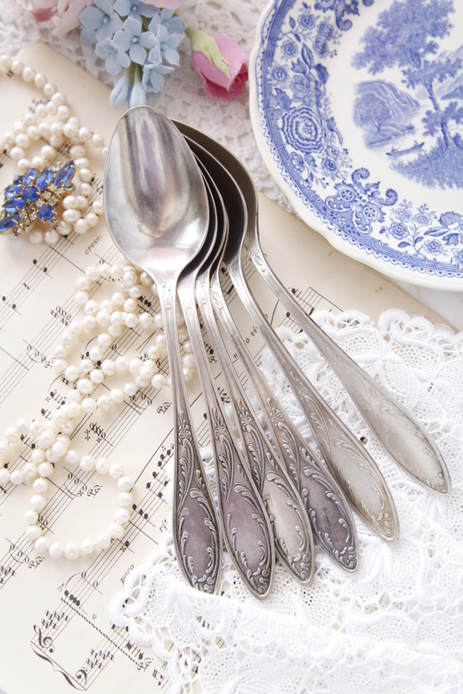 Столовые ложки, мельхиор. Набор №120. CCCP, Кольчугино.