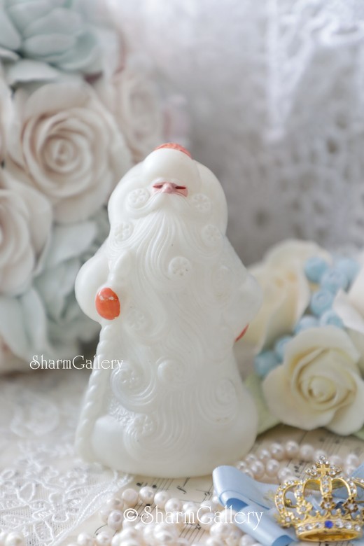 Дед Мороз для елочки «Малютка» 12,5см., пластмасса, СССР.