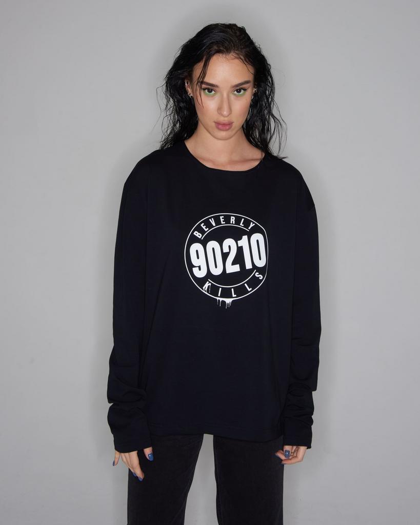 Лонгслив  "Beverly Kills" черный