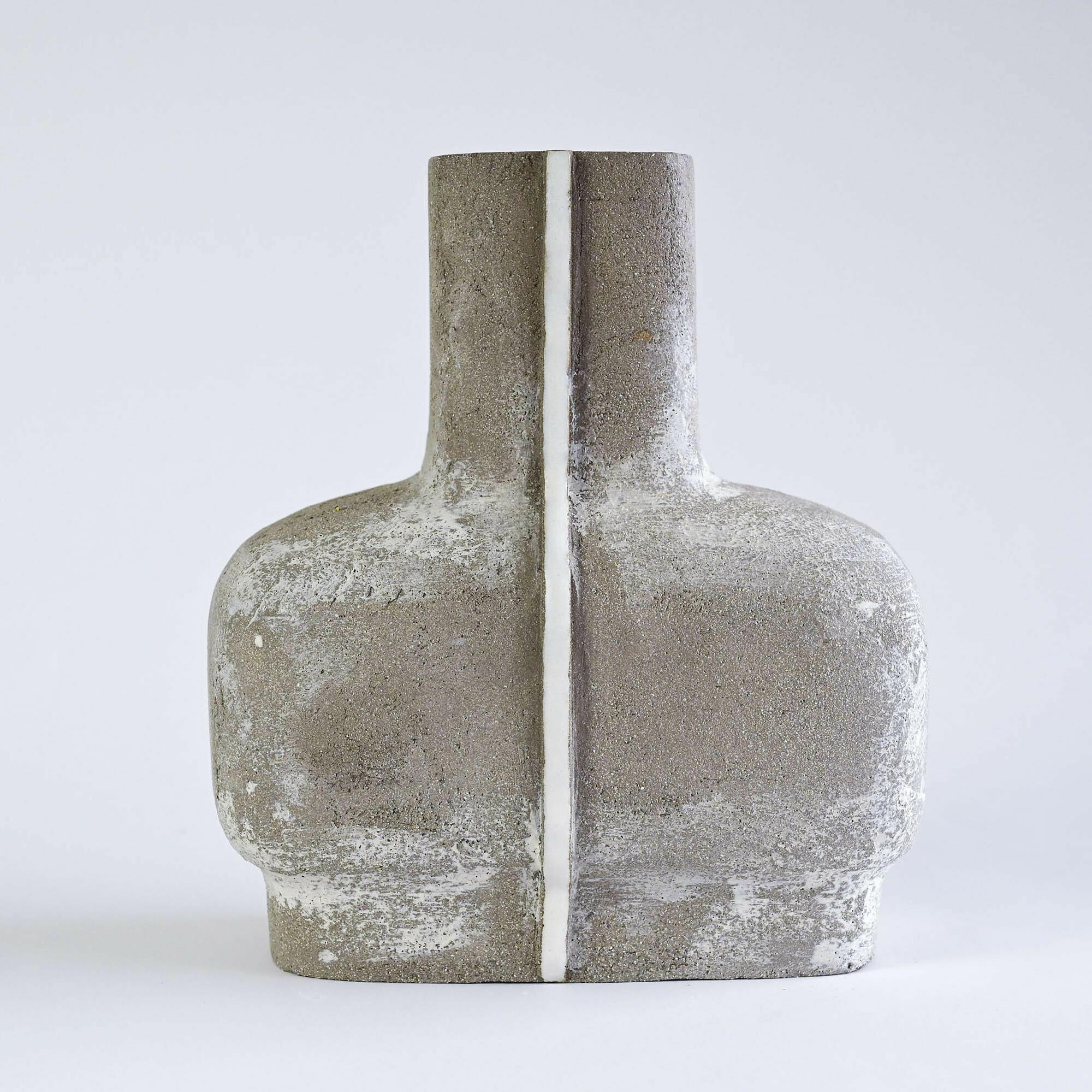 Handmade ceramic loft style vase Portugal