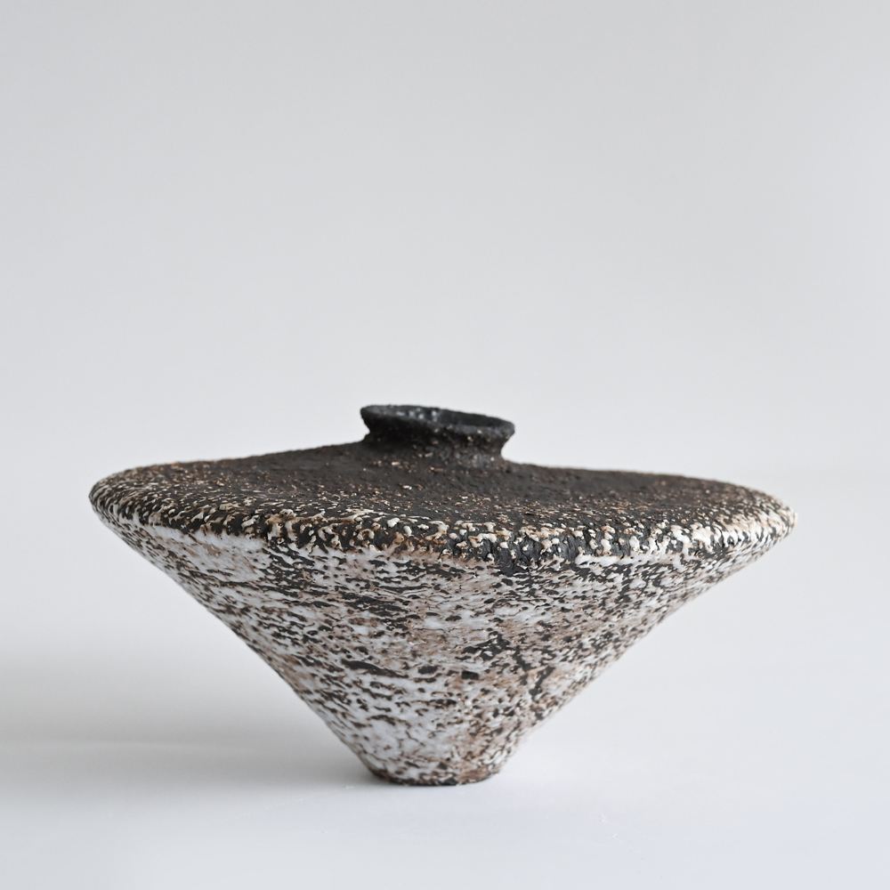 Handmade ceramic vase wabi sabi rustic style Portugal