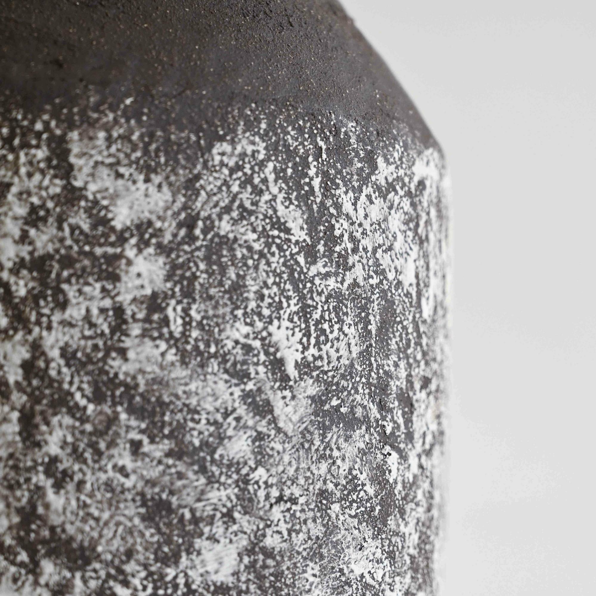 Handmade ceramic vase wabi sabi rustic style Portugal details