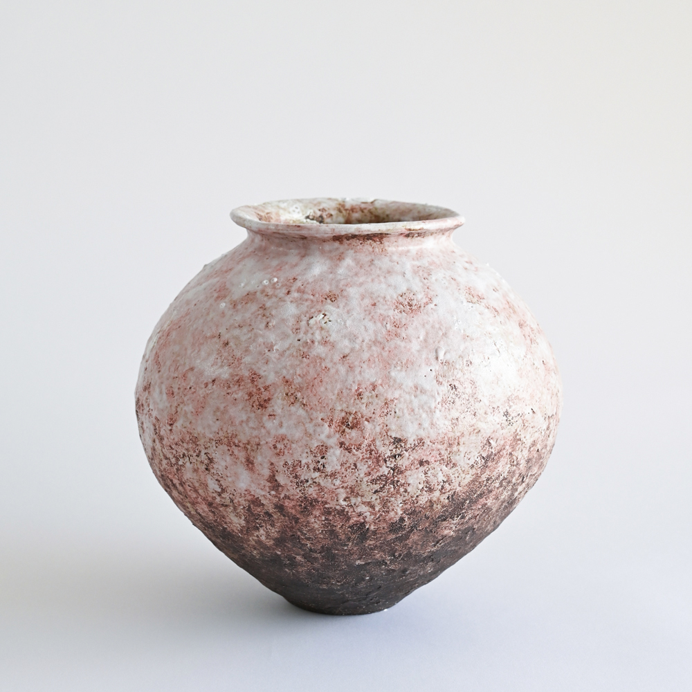 Handmade wabi sabi boho rustic ceramic vase Portugal