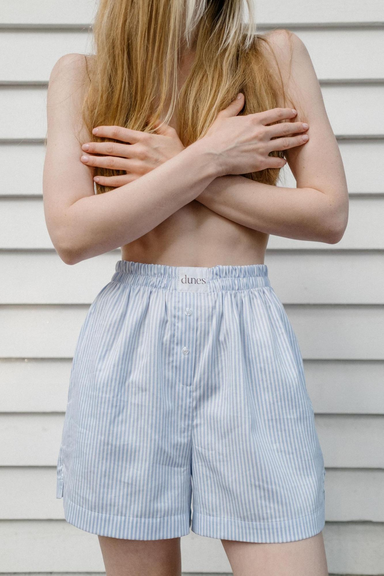 Шорты-боксеры в полоску