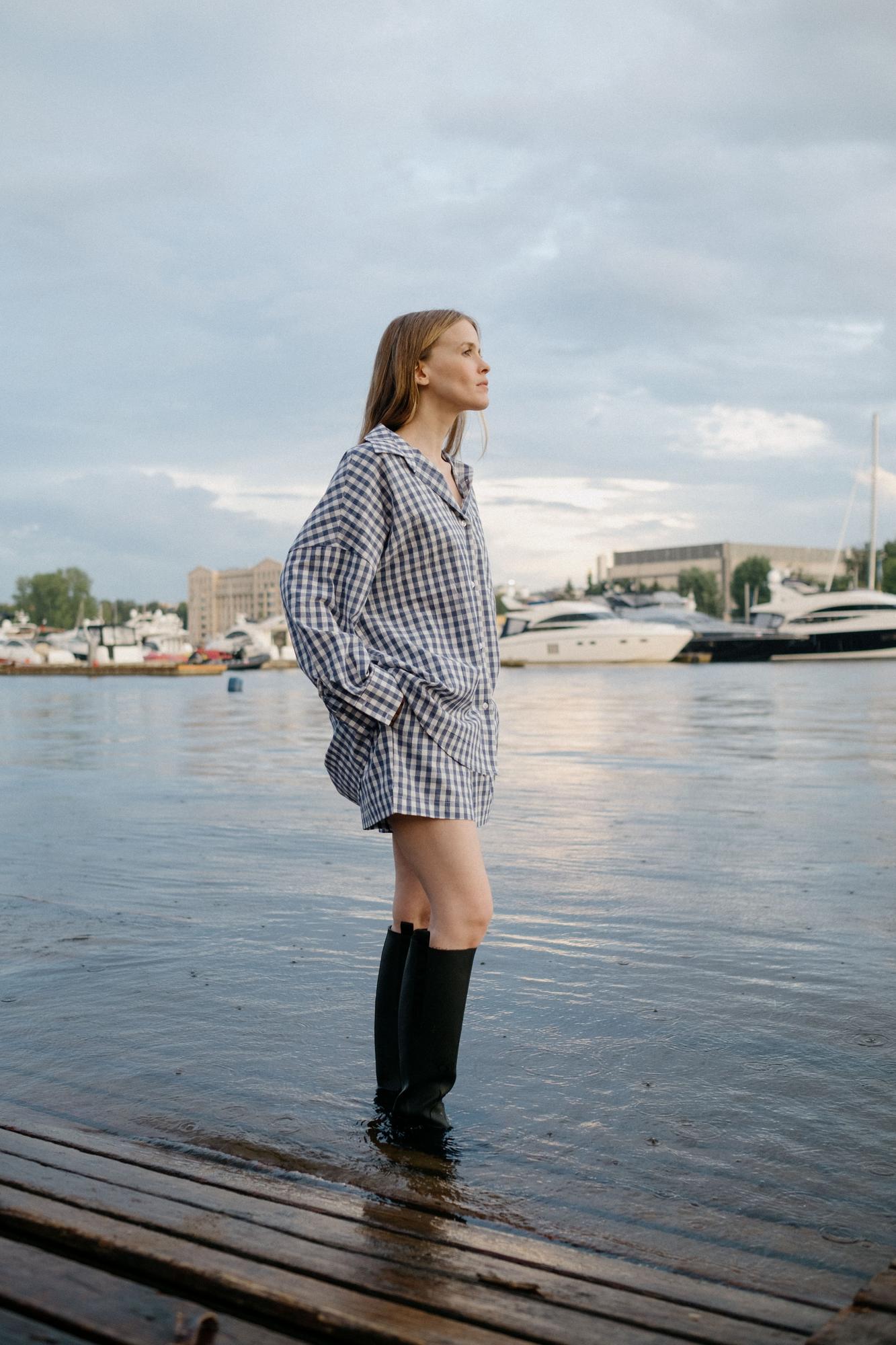 Шорты-боксеры в клетку