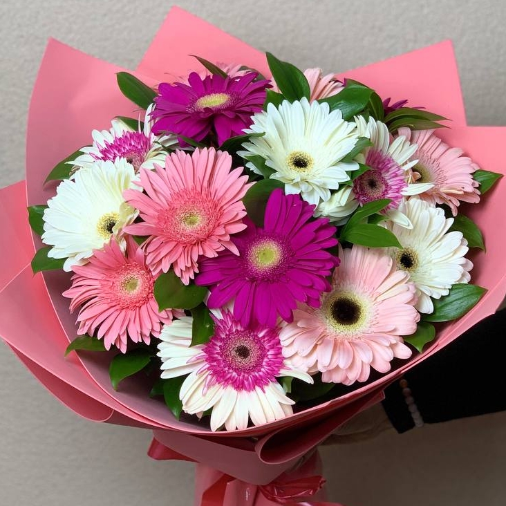 Букет из 15 гербер (микс)