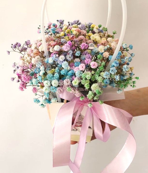 Сумочка с гипсофилой